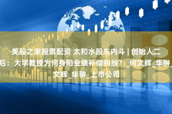 美股之家股票配资 太和水股东内斗 | 创始人二审败诉背后：大学教授为何身陷业绩补偿纠纷？_何文辉_华翀_上市公司